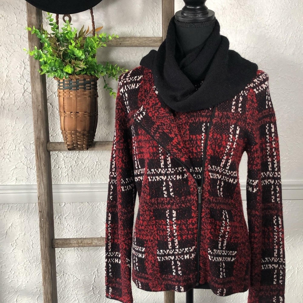 CHAPS Jacket Blazer Plaid Zip Up Multi Style Jacket Casual Business NWT - Picture 9 of 16